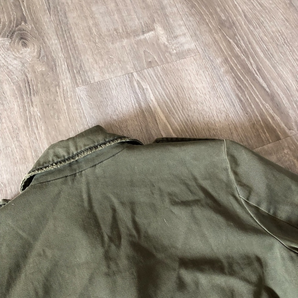 Evereve Peyton Jensen Cadet Jacket in Army Green Women's Small $138 - Picture 5 of 14